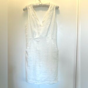 Calypso St Barth white linen sheath dress